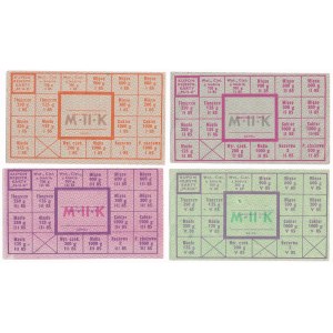 PRL food cards, January-May 1985 M-II-K (4pcs)