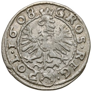 Sigismund III Vasa, Cracow 1608 penny - balls
