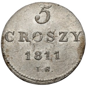 Duché de Varsovie, 5 groszy 1811 IS - grand 5