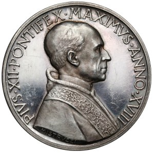Watykan, Pius XII, Medal 1956 - w srebrze
