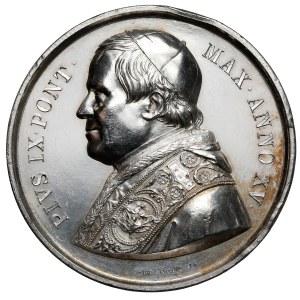 Watykan, Pius IX, Medal 1860 - w srebrze