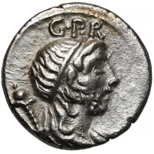 Republika, Cn. Cornelius Lentulus (76-75 p.n.e.) Denar, Rzym