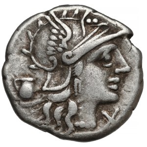 Republika, Sextus Pompeius Faustulus (137 p.n.e.) Denar, Rzym