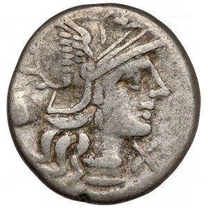 Republika, Sextus Pompeius Faustulus (137 p.n.e.) Denar, Rzym