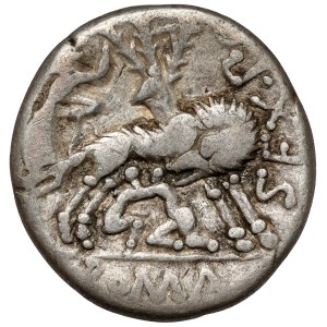 Republika, Sextus Pompeius Faustulus (137 p.n.e.) Denar, Rzym