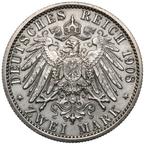 Saksonia-Weimar-Eisenach, 2 marki 1908-A, Berlin - Uniwersytet w Jenie