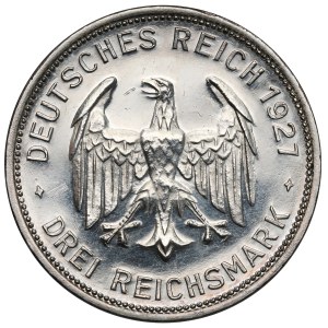 Weimar, 3 Mark 1927-F - LUSTRIANE - Universität Tübingen