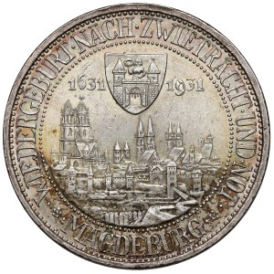 Weimar, 3 marks 1931-A - Magdeburg