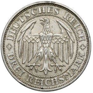 Weimar, 3 marks 1929-E - Meissen