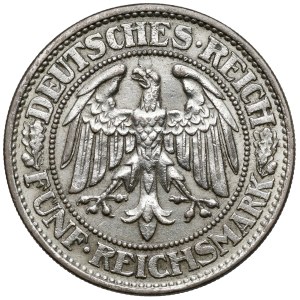 Weimar, 5 marks 1931-A - Oak