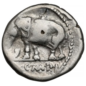 Republic, Q. Caecilius Metellus Pius (81 B.C.) Denarius, Rome