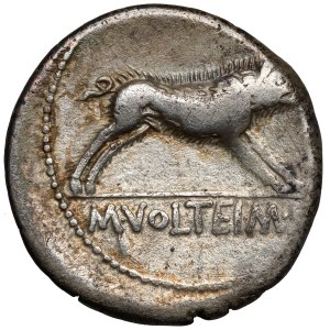 Republic, M. Volteius M.f. (75 B.C.) Denarius, Rome