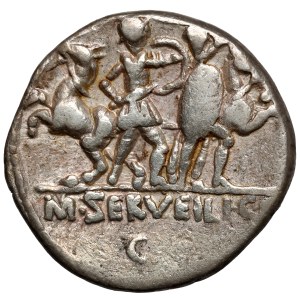 Republic, M. Servilius C.f. (100 B.C.) Denarius, Rome