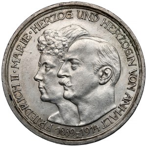 Anhalt-Dessau, 3 marki 1914-A