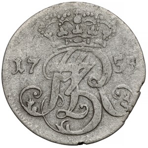 August III Sas, Trojak Gdańsk 1755