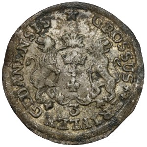 August III Sas, Trojak Gdańsk 1758
