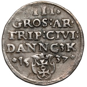 Sigismund I the Old, Trojak Gdansk 1537 - PRVS