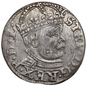 Stefan Batory, Troyak Riga 1586 - large head