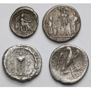 Republic, Denars and Quinar - set (4pcs)