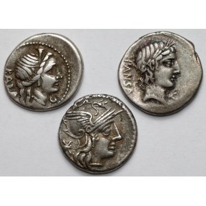 Republic, Denarii - set (3pcs)