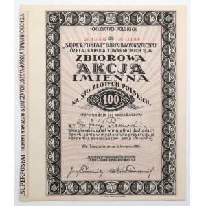 SUPERFOSFAT..., 100x 1 zł 1924 - imienna