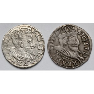 Sigismund III Vasa, Trojaks Poznań 1593 and 1595 - set (2pcs)