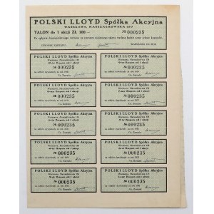 Polish Lloyd, Em.1-4, 100 zloty 1931