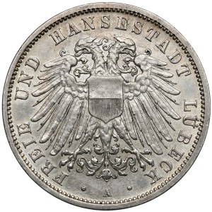Lübeck, 3 marks 1909-A