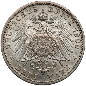 Lübeck, 3 marks 1909-A