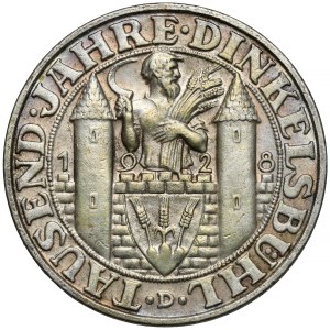 Weimar, 3 marks 1928-D - Dinkelsbühl - rare