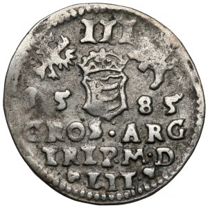 Stefan Batory, Trojak Wilno 1585 - herb Lis