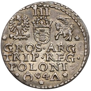 Sigismund III Vasa, Trojak Malbork 1594 - open ring