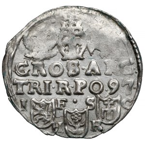 Sigismund III Vasa, Trojak Bydgoszcz 1597 - with bow