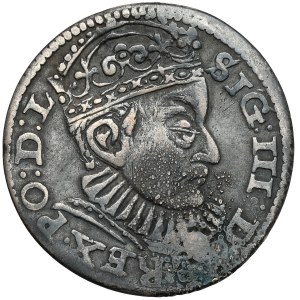 Zygmunt III Waza, Trojak Ryga 1588 - duża głowa