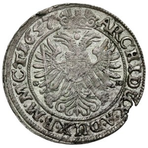 Silesia, Ferdinand III, 3 krajcars 1657 GH, Wrocław