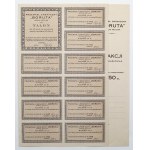 BORUTA Chemical Industry, 1/5 shares at 50 zloty 1938