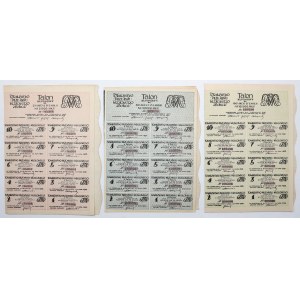 Tow. of the Coal Industry, Em.4-5, 25x, 50x and 100x 1,000 mkp - set (3pcs)