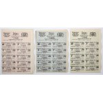 Tow. of the Coal Industry, Em.4-5, 25x, 50x and 100x 1,000 mkp - set (3pcs)