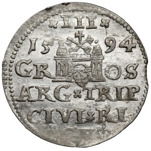 Zikmund III Vasa, Trojak Riga 1594 - s triliemi