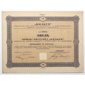 KRAKUS Spirits and Chemical Industry, 16 zl 1927