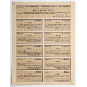 KRAKUS Spirits and Chemical Industry, 16 zl 1927