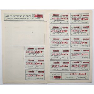 Polish Trade Society, 25x 140 mk 1921 - stamped