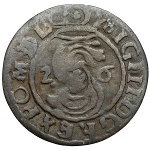 Sigismund III Vasa, Trzeciak Lobżenica 1626 - 2 shields - 2x date