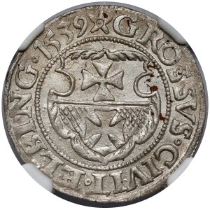 Sigismund I the Old, Penny Elblag 1539 - to the left