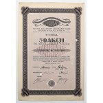 WARRANT Sp. Akc. of Commodity Stores, Em.2, 50x 10,000 mkp 1923