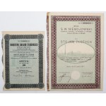 S. W. Niemojowski 100 zlotys 1927 and Tow. Zakładów Żyrardowskich 100 zlotys 1930 - set (2pcs)