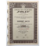 FIRLEY United Portland-Cement Factories, 10x 100 zloty 1938