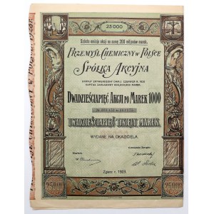 Chemický priemysel v Poľsku, Em.6, 25x 1 000 mk 1923