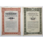 4% Fire. Consolidation and 4.5% Fire. Internal, Bonds for 100 zloty 1936-1937(2pc).