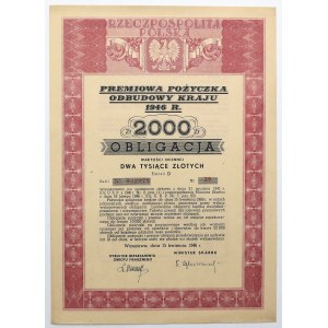Premiowa Pożyczka Odbudowy Kraju, Obligacja na 2.000 zł 1946